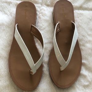 White Flip Flops